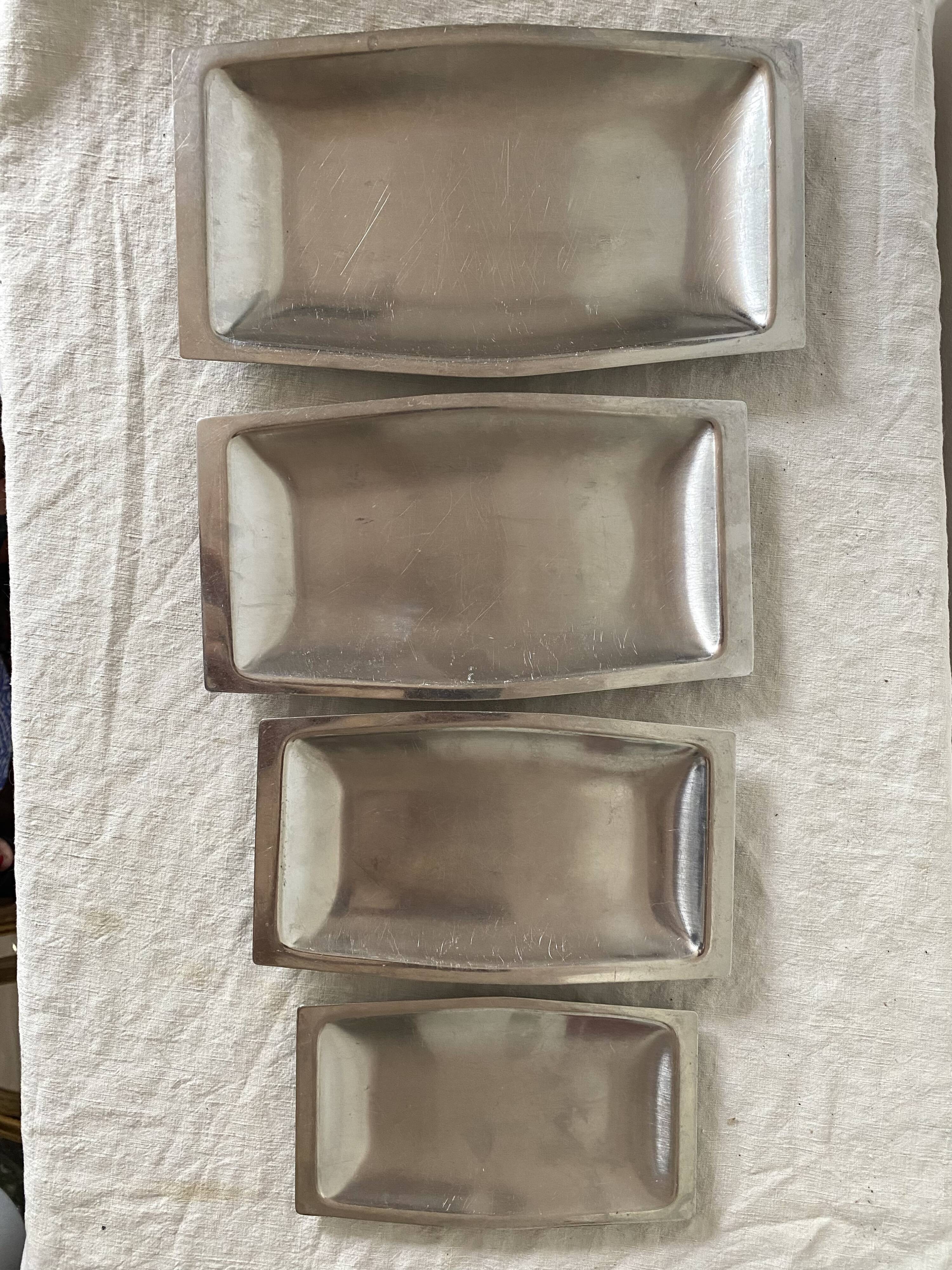 Chichester England stainless steel nesting dishes