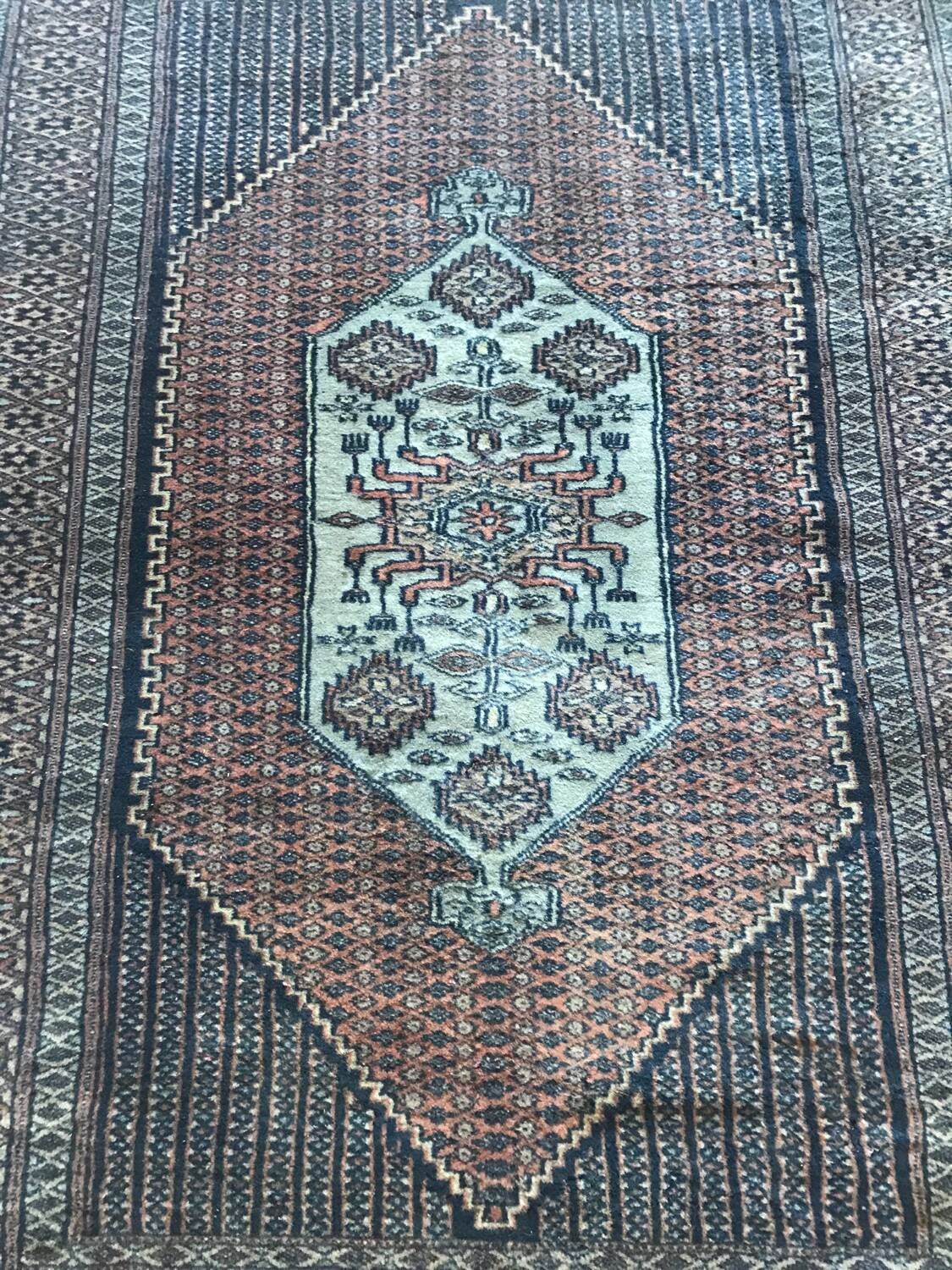 Geometric rug from Pakistan