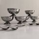 Set de 6 coupes à glace en inox vintage