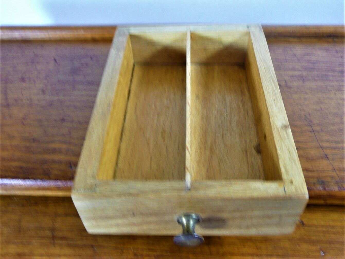 Wooden curtain desk binder