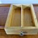 Wooden curtain desk binder