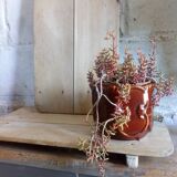 Cache-pot en ceramique Barbotine West Germany vintage