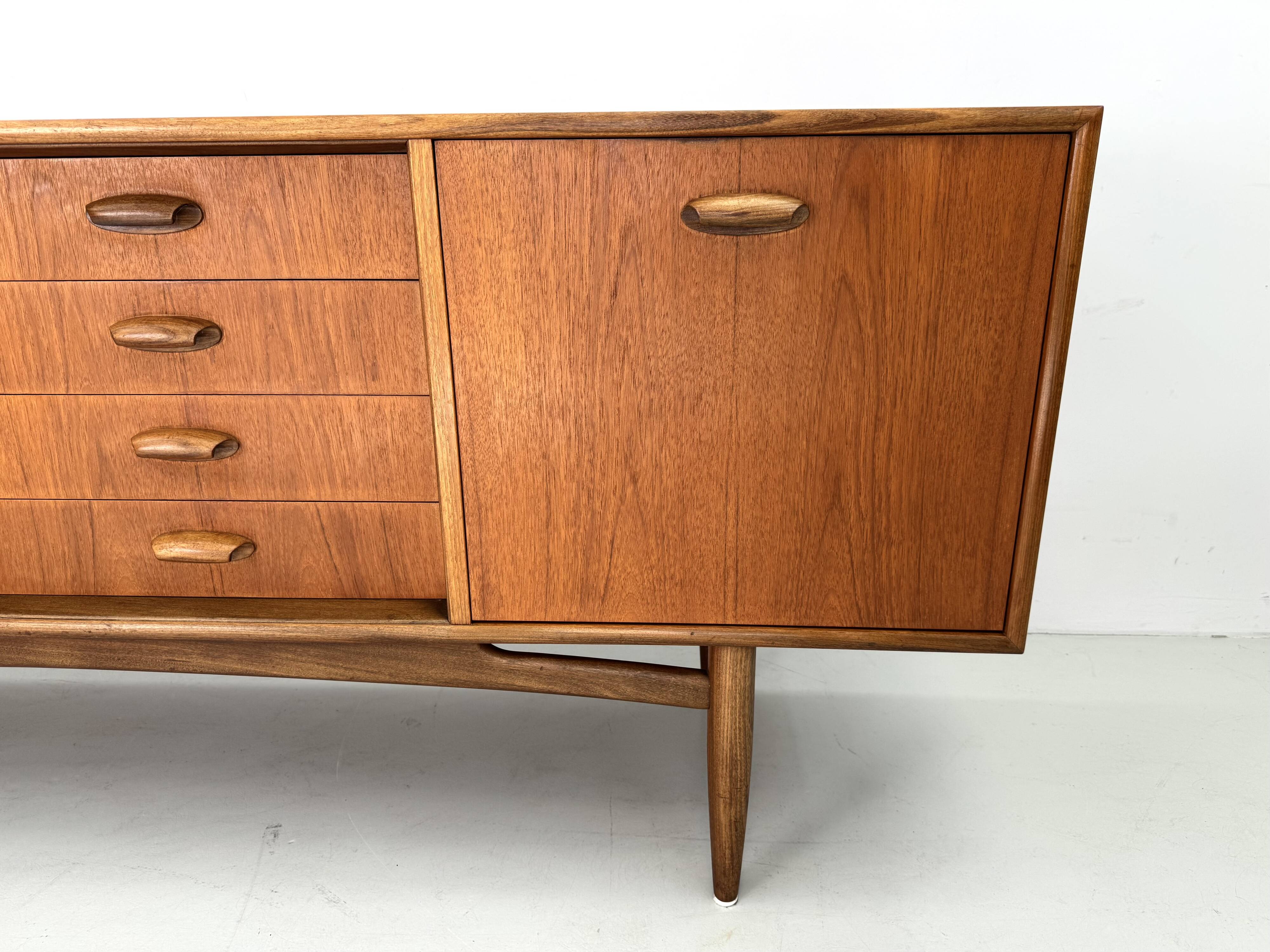 Vintage sideboard by G-Plan, designed by Victor Wilkins, from the "Brasilia