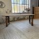 Table de ferme travail pin 1950 220cm