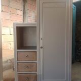 Asymmetrical Art Deco period wardrobe