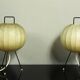 Pair of Cocoon Bedside Lamp by Friedel Wauer for Goldkant, 1960’s