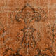 5x9 brunt orange classic turkish rug, 151x266cm