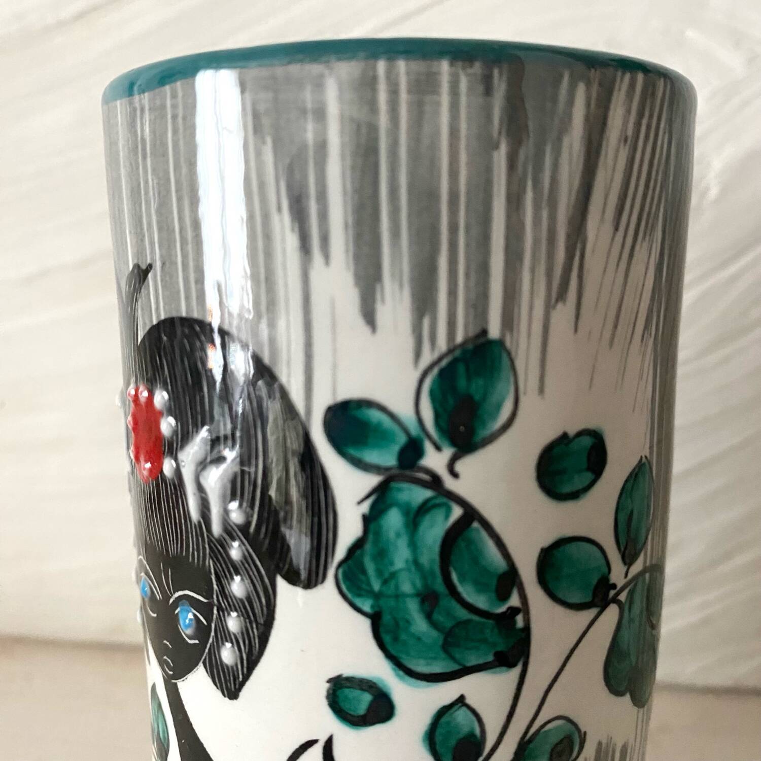 Italian Albisola vase, 12 cm, 1960s