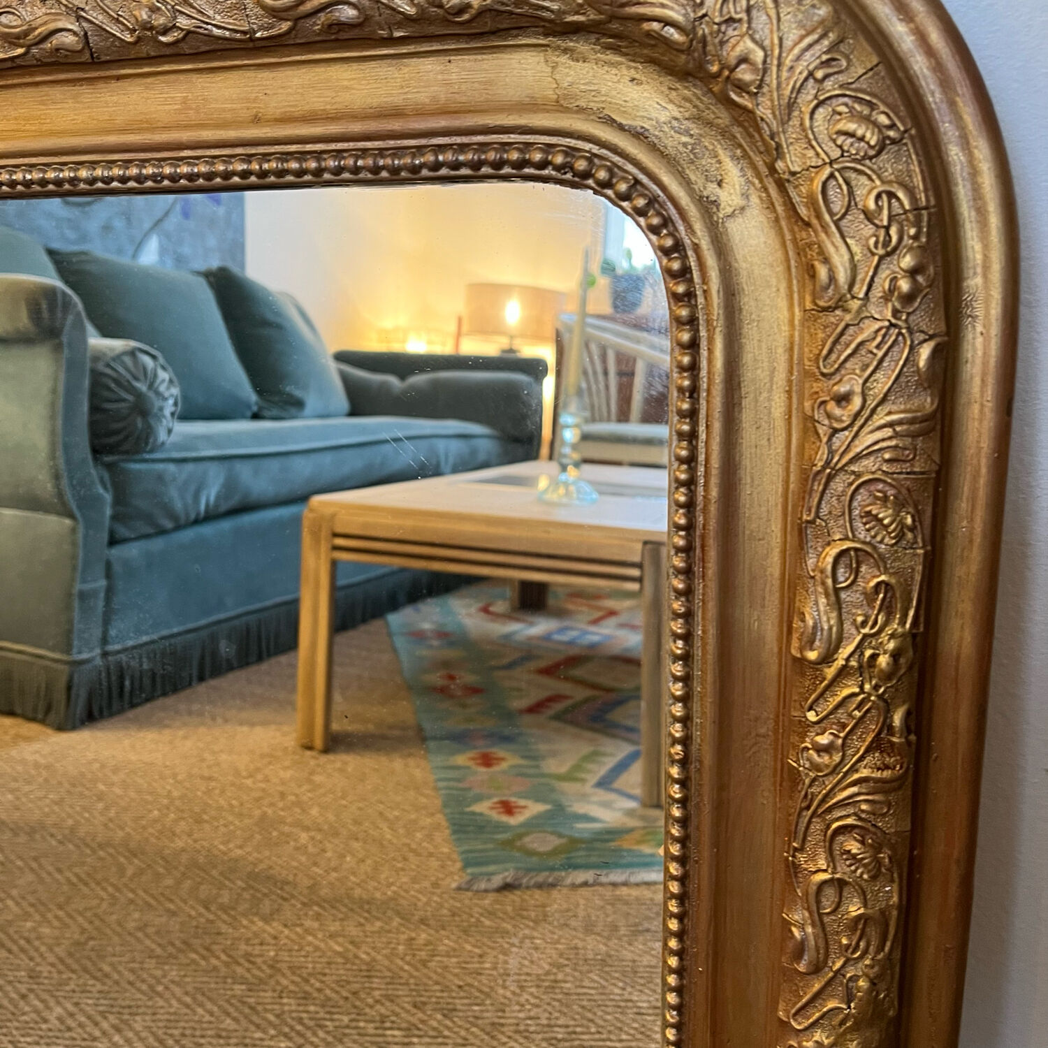 Louis Philippe style mirror gilded