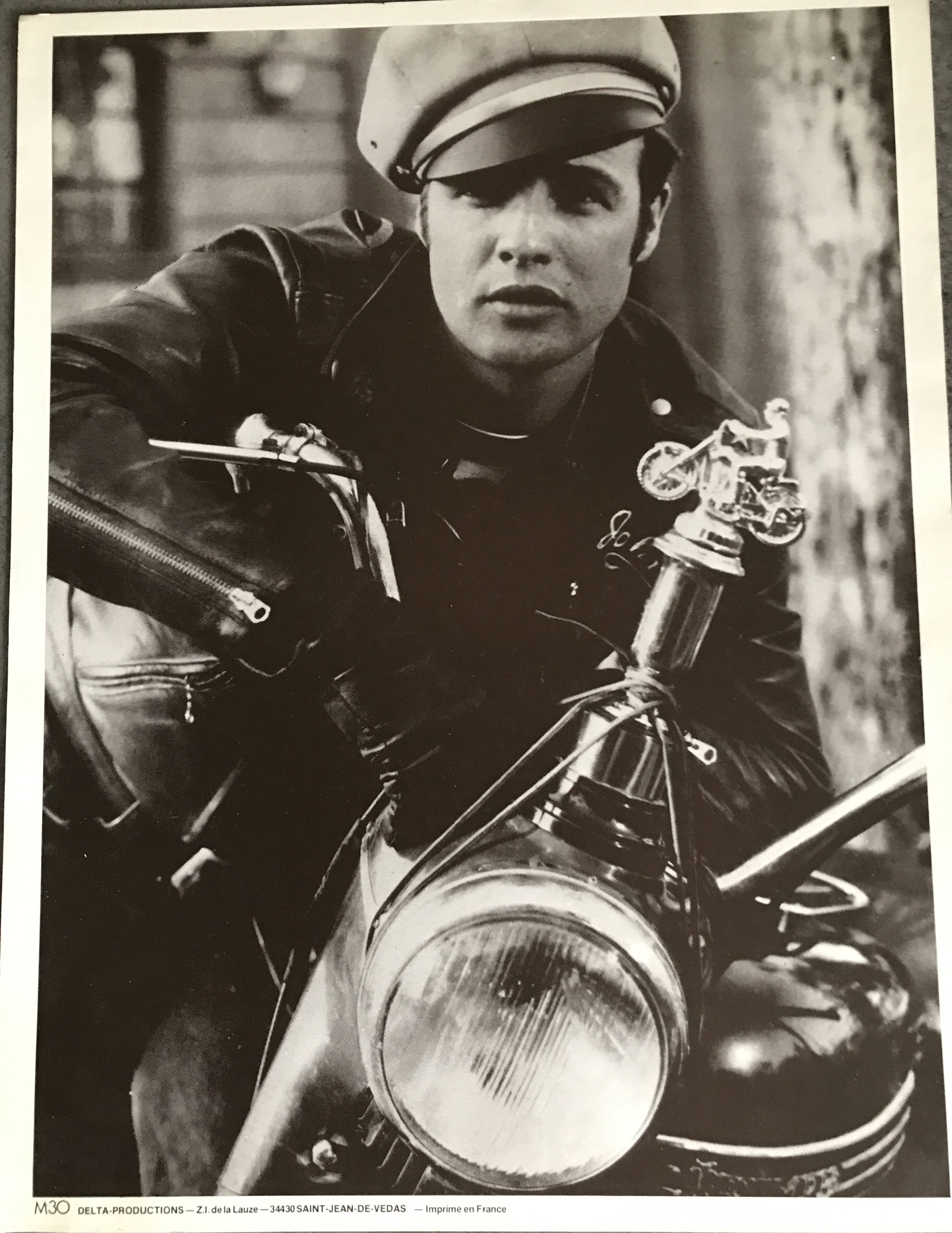 Vintage Marlon Brando in "The Wild One" POSTER, Delta Production M30
