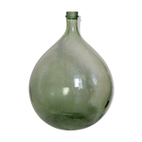 Demijohn 31 l 1/4 green blown glass