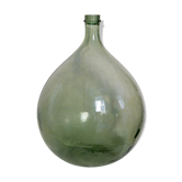 Demijohn 31 l 1/4 green blown glass