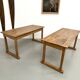 Pair of Vintage Community Tables in Solid Beech