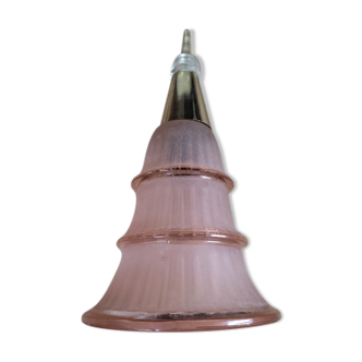 Walkaround lampshade glass paste pink old vintage flea