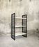 Vintage shelf in black and white wood