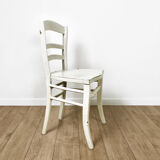 Painted wooden old bistro chair