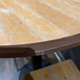 Set of high Ikea bistro table and its 2 stools