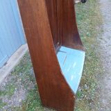 Wooden coat rack trunk