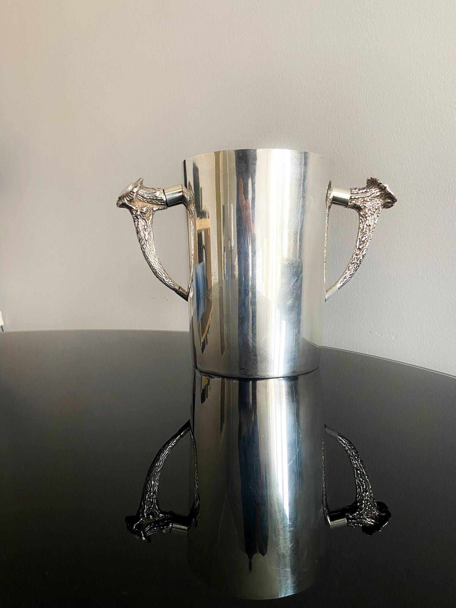 Un secchiello per il ghiaccio placcato in argento ralph lauren