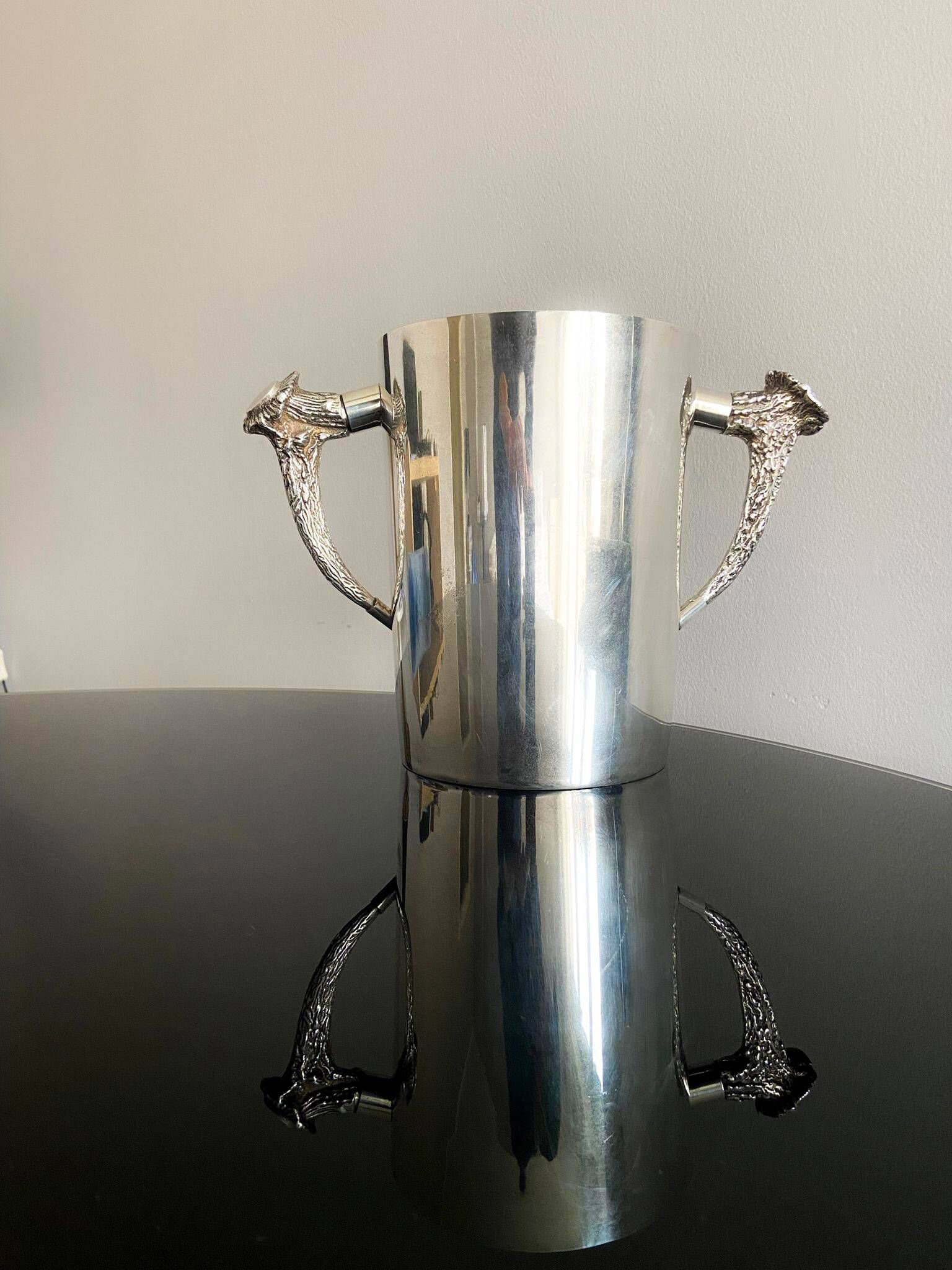 Un secchiello per il ghiaccio placcato in argento ralph lauren