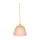 Stroller or suspension with tulip in vintage pink depoli glass