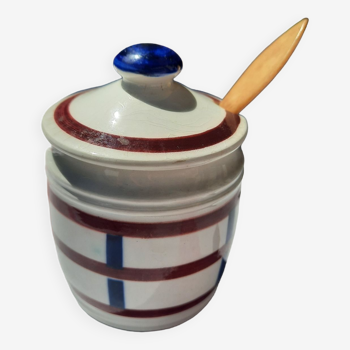 1 pot à moutarde porcelaine de HBCM 1920 — 1950