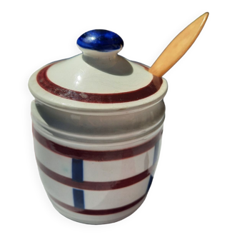 1 pot à moutarde porcelaine de HBCM 1920 — 1950