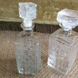 Set of whisky decanters