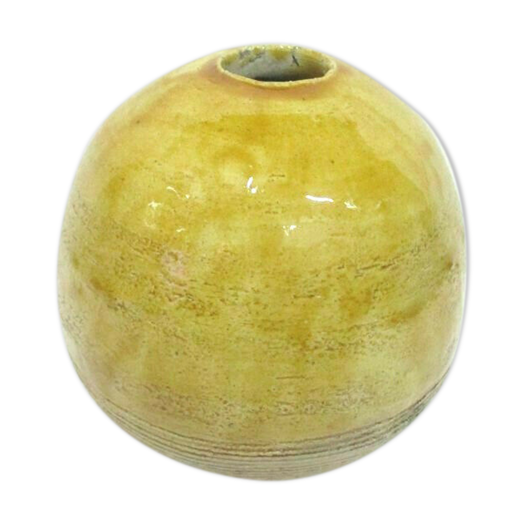 Vase " boule " en céramique fabrication artisanale Selency