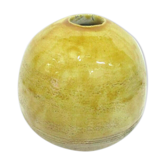 Homemade ceramic "ball" vase