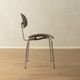 Set of 2 classic SE 68 dining chairs from the 1950s by Egon Eiermann for Wilde & Spieth