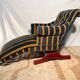 Dr Pascaud's Le Surrepos lounge chair, 1920s velvet chaise longue