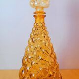 Amber Empoli glass carafe 70s