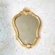 Baroque mirror gilded shell 23x33cm