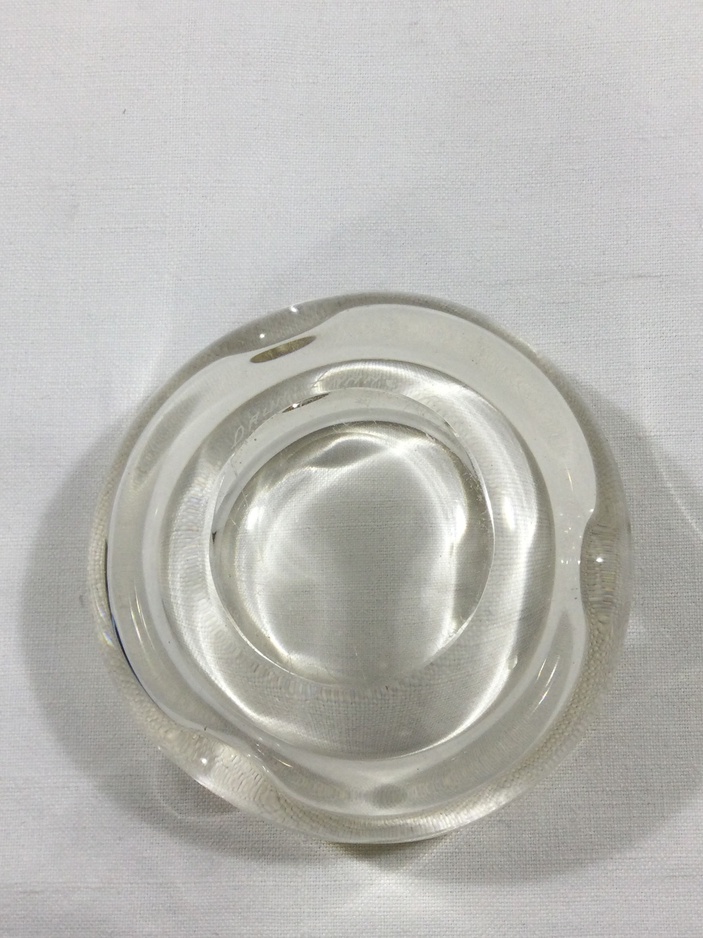 Cendrier en cristal de Daum