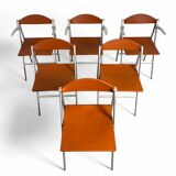 6 chaises pliantes Donald, Studio Cerri & Associati, Poltrona Frau