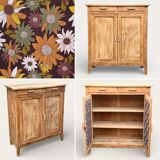 Buffet parisien bois brut 1940 H100