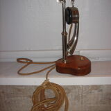 phone to cornea in 1900 on column with metal switch chrome