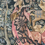 Vintage tapestry hand-screen printed in France