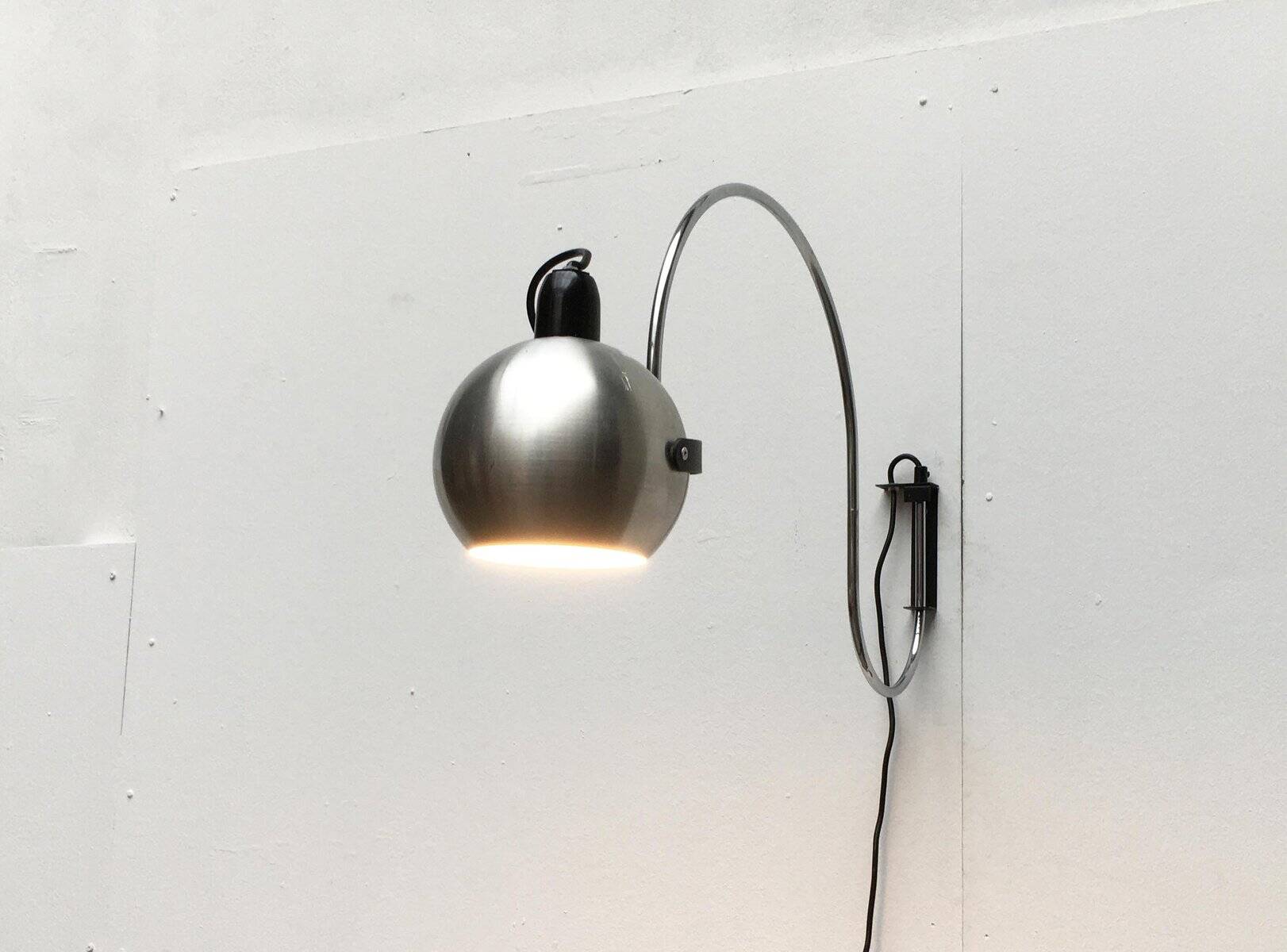Mid-century space age wall lamp by Anvia