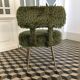 Chaise moumoute Pelfran verte