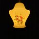 Opaline pendant lamp-Bird decoration-60s