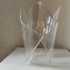 Vintage Guzzini style plexiglass design vase