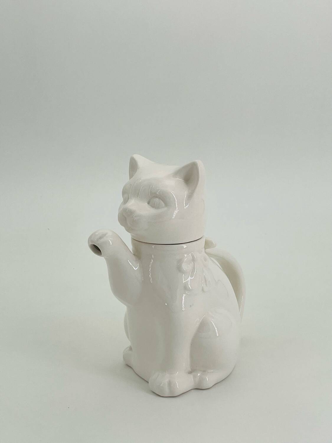 Théière chat en porcelaine année 70
