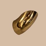 Vintage golden brass wall lamp by Martinelli, 1970s