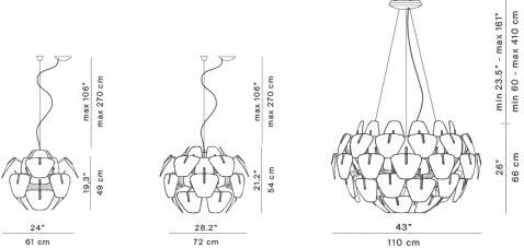 Hope pendant light by luceplan, designer francisco gomez paz & paolo rizzatto