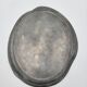 Pewter poppy plate. Art Nouveau