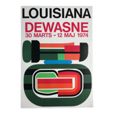 Original poster by Jean Dewasne, Louisiana Museum, 1974