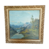 Tableau huile sur toile, signé C. Lion