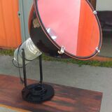 Industrial projector on pedestal